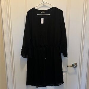 NWT Maurices Black Long Sleeve Dress